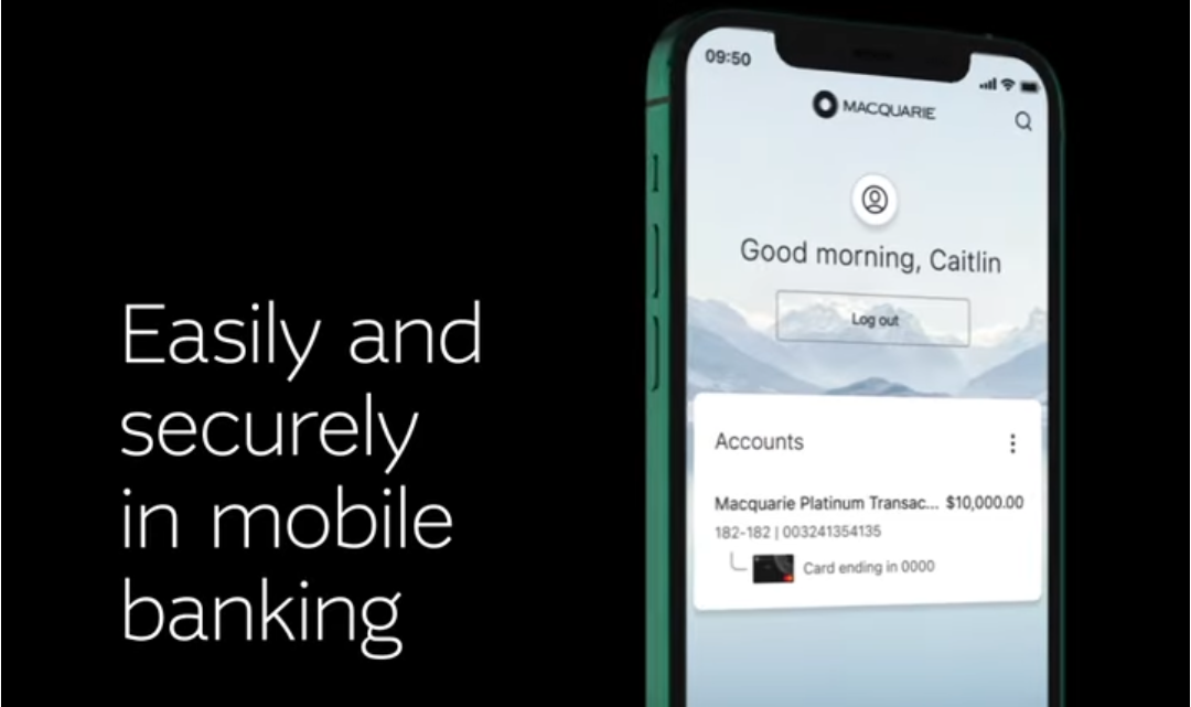 Access your card details in the Macquarie Mobile Banking app